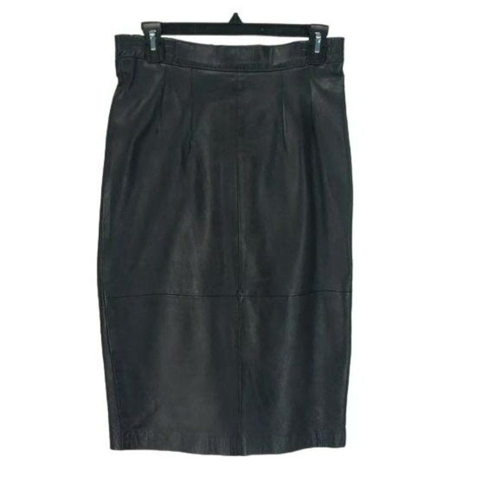 Sakura Sport Black Leather Small size 8 Skirt‎